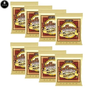 8 SET ERNIE BALL EARTHWOOD 80/20 BRONZO 13-56 MED. Corde per chitarra acustica 2002 - Foto 1 di 9