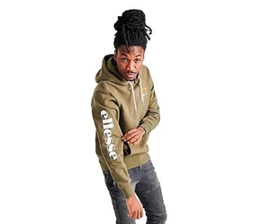Ellesse Brio Arm Hit Mens Active Hoodies Size S, Color: Brown - Picture 1 of 2