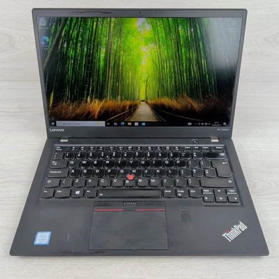Lenovo ThinkPad X1 Carbon i7-7500U 16GB RAM 256GB SSD Win10 Pro Laptop - Image 1 of 4