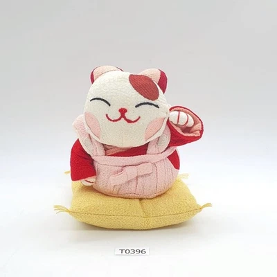 Lucky Cat T396 Lucky Cat Peluche 5" NO TAG Peluche Bambola Giappone - Immagine 1 di 4