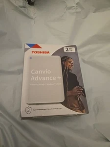Toshiba 2TB Canvio Advance Plus Portable Storge (Open Box) - Afbeelding 1 van 3