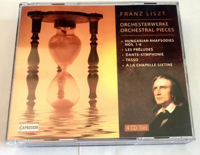 Franz Liszt: Hungarian Rhapsodies Nos 1-6 Orchestral Pieces 4CDs W/Booklet 7010 Foto 1 de 3