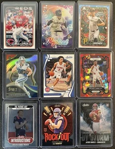Sports Card 1000CT Bulk Lot NBA NFL MLB+ & 15 TOPLOADED RC’s, Inserts/ Holos - Picture 1 of 7