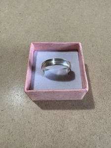 Anello Fascia Fedina Bombata Vintage Argento 800 2.7GR 17.7MM - Foto 1 di 3