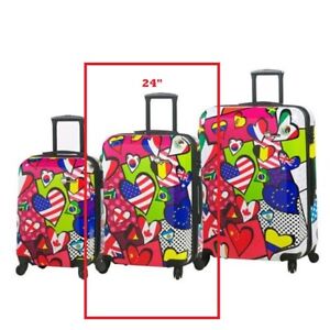 Mia Toro ITALY International Love Hardside Luggage 24" (Only 1 Lugagge)