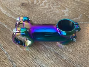 Anodized oil slick stem 80 mm 1 1/8 inch 31.8 +/-7 degree road mountain bike - Picture 1 of 5