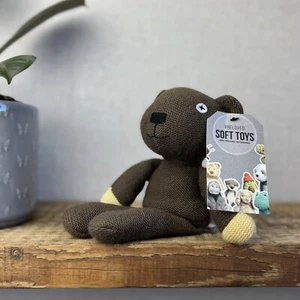 TY Mr Bean Teddy - 2021 Strickbär - Mr Bean Stofftier Sammlerstück 9 Zoll - Bild 1 von 6
