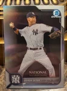 Derek Jeter 2022 Bowman Chrome Die National Tagung Basis Refraktor #Nscc-Dj - Bild 1 von 2