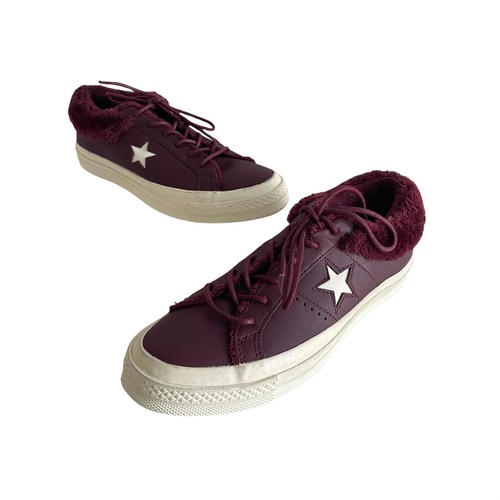 Sneakers Converse One Star OX in pelle marrone foderata peluche 162602C Donna 8