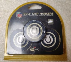 Authentische Indianapolis Colts NFL 3er Pack Team Golf Chip Marker offiziell lizenziert - Bild 1 von 7