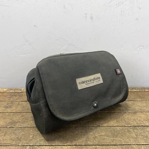 Vintage Cannondale Handlebar Bag USA QR Quick Map Pocket Bike Packing Tour 80s - Picture 1 of 16