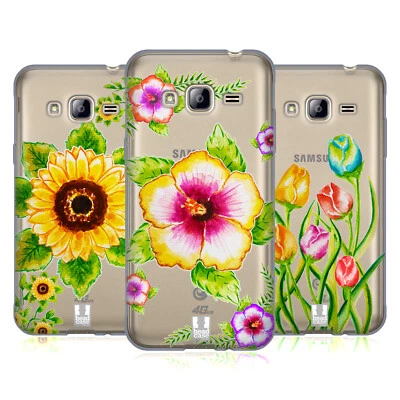 HEAD CASE DESIGNS WATERCOLOURED FLORALS SOFT GEL CASE FOR SAMSUNG PHONES 3 - Image 1 of 4