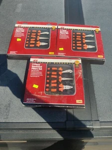 3 SETS ***3 Piece Ace Insulated Plier Set 1000V Certified With Zippered Case - Picture 1 of 4