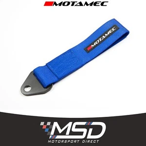 Motamec Blue MSA Tow Strap Webbing Towing Hoop for Race, Rally Or Track Car - Picture 1 of 2
