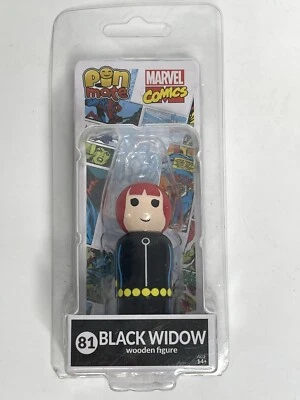 Figura de madera coleccionable Pin Mate Marvel #81 Black Widow 2 pulgadas (edad 14+) Foto 1 de 3