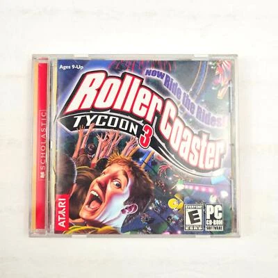 RollerCoaster Tycoon 3 (PC, 2004) Windows 98 2000 XP Me Atari - Image 1 of 3