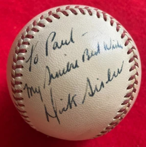 RARE! Dick Sisler Philadelphia Phillies Reds Signed FORD FRICK Baseball JSA COA - Picture 1 of 11
