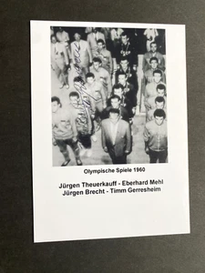 THEURKAUFF-BRECHT-GERRESHEIM Olympiabronze 1960 Fechten Foto 10x14 Autogramm - Picture 1 of 1