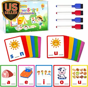 Montessori Educational Toys Gifts for 3 4 5 6 Year Old Kids, CVC Word Writing... - Picture 1 of 1