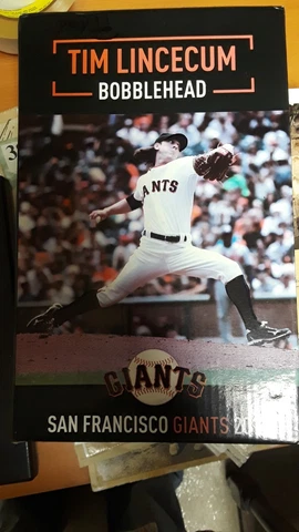 Tim Lincecum Bobblehead San Francisco Giants 2011 Box NEW unopened Cover