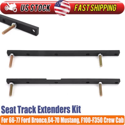 Extensor de extensiones de pista de asiento para Mustang 67-70 Cougar Bronco F100-F350 1964-70 Foto 1 de 4