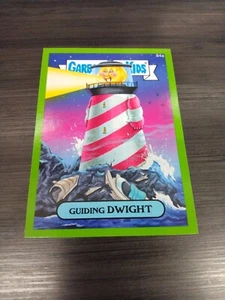 2014 Garbage Pail Kids Series 2 Green Border "GUIDING DWIGHT" #84a Sticker Card - Picture 1 of 1