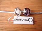 Persona Charmed Memories Murano 2 Beads Browns & White Sterling Silver New
