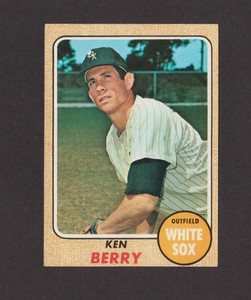 1968 Topps #485 KEN BERRY White Sox High # No Creases (Mark)