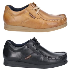 Mens Base London Wallabee Formal Shoes Event Waxy Leather Smart Lace Ups UK6-12 - Picture 1 of 9