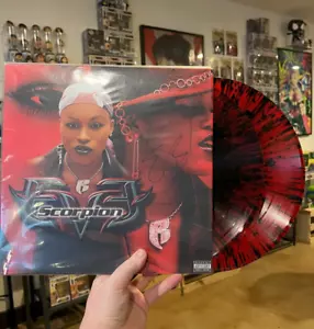 EVE Scorpion Red With Black Splatter SIGNED By Eve /100 VInyl Embossed Sleeve - Picture 1 of 12