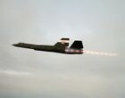 Avion SR-71 "Blackbird" en vol avec postcombustion complète 12X18 photographie NASA