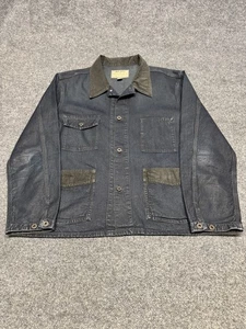 RRL Double RL Ralph Lauren Mayhews Denim Shirt Work Jacket Indigo Dyed Men XL - Picture 1 of 7