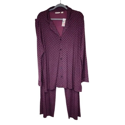 NUEVO Pijama Nordstrom Purple Crush Festivo Foulard Talla 2X Foto 1 de 4