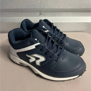 Ringor Women's Softball Turf Shoes Size 6.5 Navy/White Flite Fastpitch - Picture 1 of 6