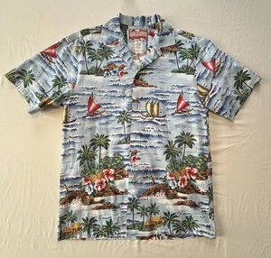 RJC Men’s Authentic Hawaiian Polo Shirt Made in HI USA Size Small 100% Cotton - Picture 1 of 7