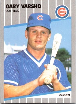 Gary Varsho Rookie Chicago Cubs 1989 Fleer #441 - Image 1 of 2
