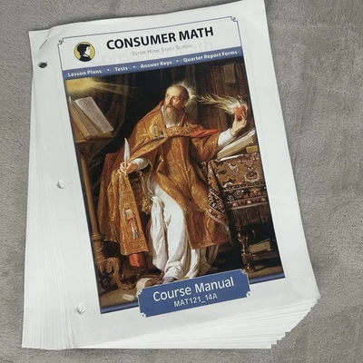 Seton Home Study Consumer Math Manual - Image 1 of 4