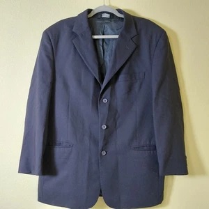 Jos A Bank Herren 43R Blau Wolle Komplett Gefüttert Anzug Jacke Sport Mantel Blazer - Bild 1 von 10