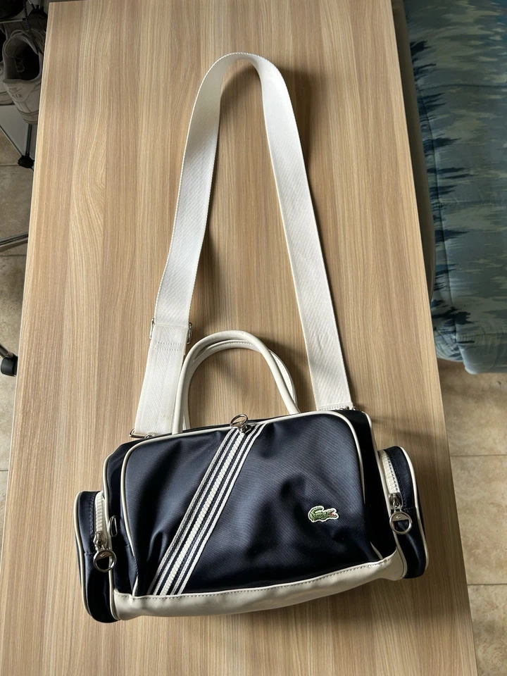 Borsa Lacoste sportiva blu e bianca - in  perfette condizioni - Imagen 1 de 4