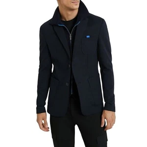 Desigual Mens Blazer XS Navy Puffer Inset New - Picture 1 of 14