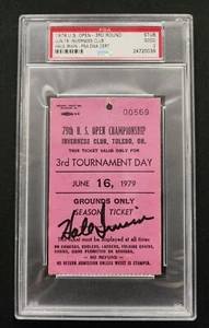 Hale Irwin Signed Autographed 1979 US Open Ticket Stub Tournament Winner PSA 2 - Picture 1 of 5
