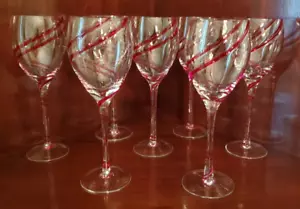 BICCHIERI DA VINO ROSSO MOLO 1 VINTAGE SOFFIATO A MANO DOPPIO - SET DI (7) - Foto 1 di 7