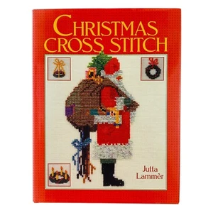 Vintage Christmas Cross Stitch Pattern Hardcover Book by Jutta Lammer Needlework - Picture 1 of 17