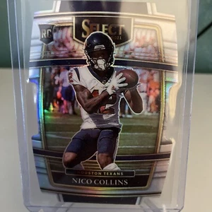 2021 Panini Select - Concourse Silver Prizm Die-Cut #69 Nico Collins (RC) - Picture 1 of 2
