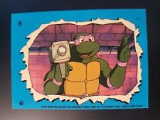  1989 Topps TMNT Teenage Mutant Ninja Turtles 2 DONATELLO VIDEO STICKER card #9