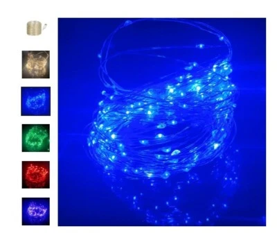 USB LED Copper Wire String Light Fairy Lamp Christmas Xmas Party- 10M-BLUE - Image 1 of 2
