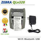 Zebra QLn320 Mobile Barcode Thermal Printer Wi-Fi Bluetooth USB with AC Adapter