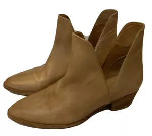 Free People Charm Double V Stiefeletten - Camel / Beige Leder 39,5 US 9,5 - Bild 1 von 6
