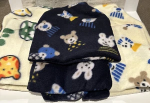 Basic Fleece passende Mütze & Schal (3er Set) Animal Print - Bild 1 von 4
