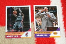 SHAQUILLE O'NEAL LOT OF 2  2017-18 NBA2K18 HOOPS FOIL & BASE #NNO & 20 MIAMI /LA